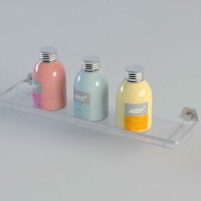 Banyo Şampuanı Rafları 3D model