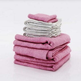 Conjuntos de toalhas de banho Modelo 3d