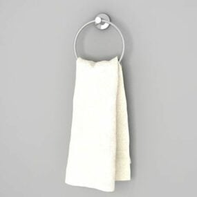 Towel Brown Textile 3d model