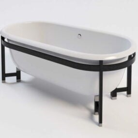 3д модель винтажной отдельно стоящей ванны