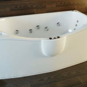 Ванна джакузі зі струменем 3d модель