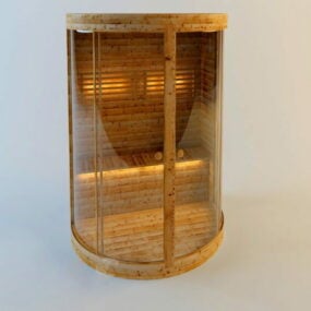 Model 3D mini sauny parowej