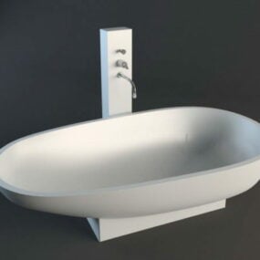 نموذج فريد لحوض الاستحمام القائم بذاته ثلاثي الأبعاد