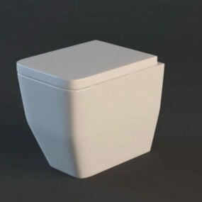 Klein wandhangend toilet 3D-model