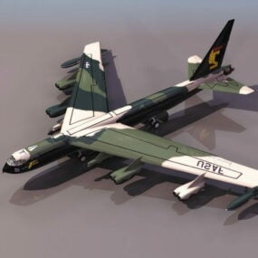 波音B-52战略轰炸机3d模型