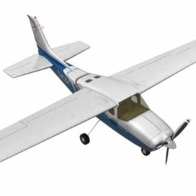 Model 3D lekkiego samolotu pasażerskiego