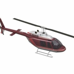 中型直升机3d模型