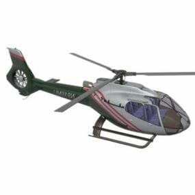 Model 3d Helikopter Multiperan Ringan