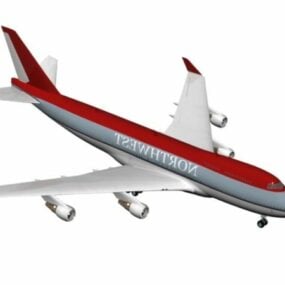 Model 3D samolotu komercyjnego Northwest