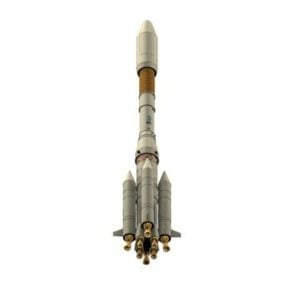 阿丽亚娜4号运载火箭3d模型