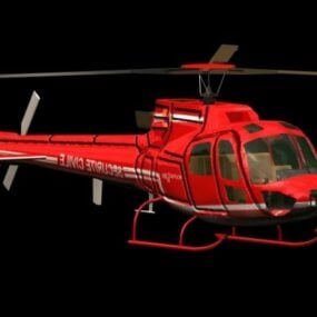 Eurocopter As350 Ecureuil Helicopter 3d modell