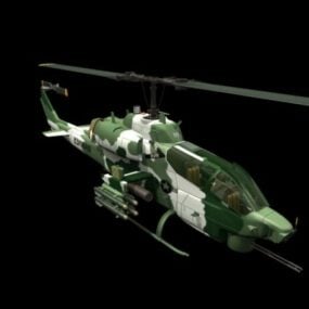 هلیکوپتر تهاجمی Ah-1w سوپر کبرا مدل سه بعدی