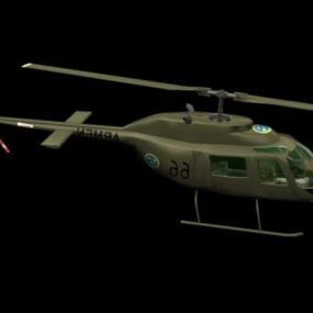 Agusta-bell Ab 206 Jetranger Hubschrauber 3D-Modell