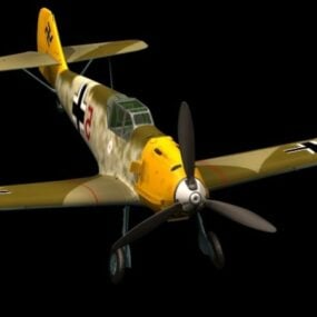 Messerschmitt Bf 109 E Fighter דגם 3d