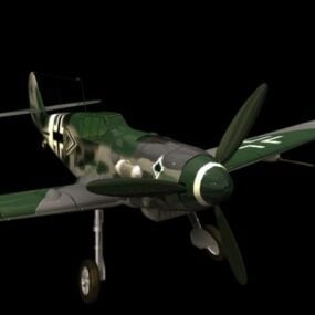 Messerschmitt Bf 109 Fighter 3d malli
