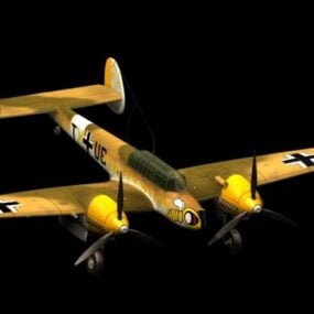 Messerschmitt Bf 110 F Fighter Bomber 3d μοντέλο
