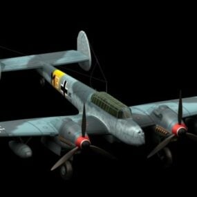 Chasseur-bombardier Messerschmitt Bf 110 G-2 modèle 3D