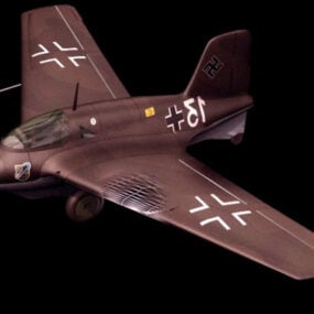 Messerschmitt Me 163b Model pesawat tempur 3d