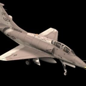 4d модель винищувача-бомбардувальника A-3su Super Skyhawk