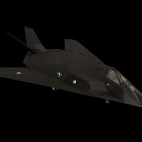 F-117 Nighthawk Stealth Attack Aircraft 3D-Modell
