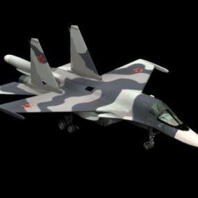 Sukhoi Su-34 Fighter-bombplan 3d-modell