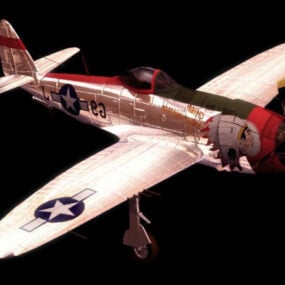 Thunderbolt Bubbletop P-47s דגם תלת מימד
