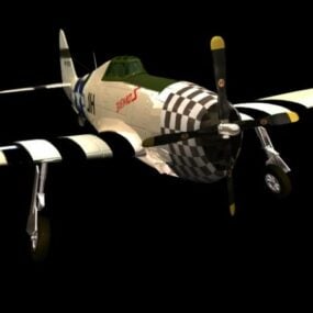 P-47 Thunderbolt Avcı-bombardıman uçağı 3d modeli