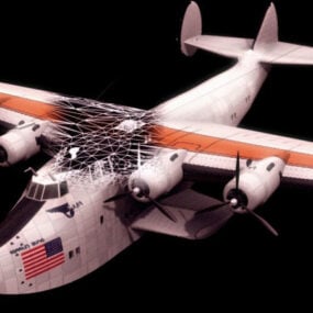 3D model létajícího člunu Boeing Clipper