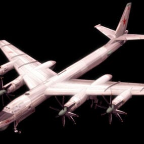 Tupolev Tu-95 Bear Strategic Bomber 3d-modell