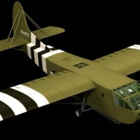 Planador militar Adriano Cg-4a Modelo 3D