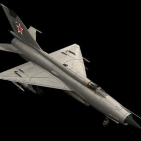 Mig-21 supersonische straaljager 3D-model