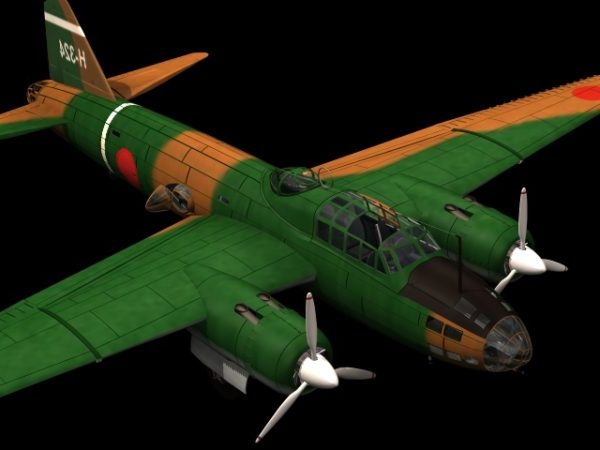 Mitsubishi G4m Medium Bomber