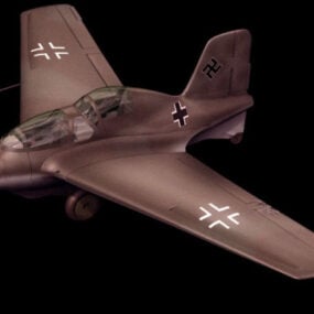 דגם תלת מימד של מטוסי קרב מסרשמיט Me 163