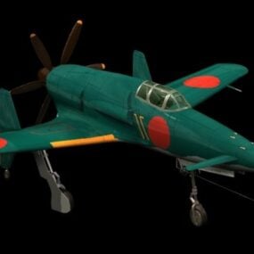 Kyushu J7w1 Shinden Fighter דגם תלת מימד