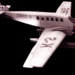 Avión de pasajeros Junkers G 24 modelo 3d