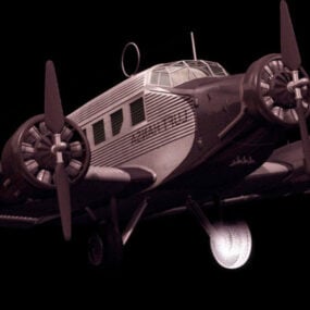 Junkers Ju 88a-4 โมเดล 3 มิติเครื่องบินทิ้งระเบิดดำน้ำ