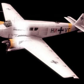 Junkers Ju 52 Transport Aircraft 3d model