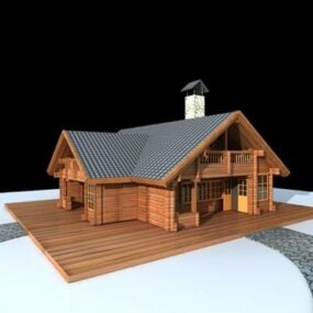 Small Country Cottage 3d model
