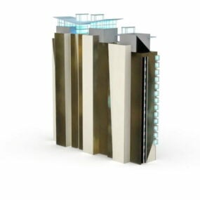 3D-Modell einer Stadtblockwohnung