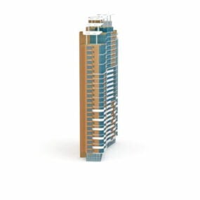 Kompleks Apartemen Komersial model 3d
