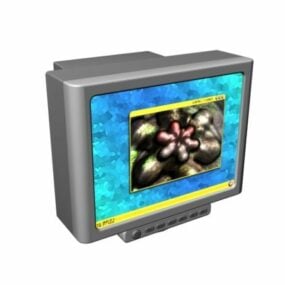 Color Security Monitor 3d model
