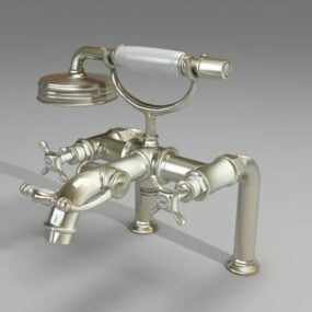 Mitigeur de bain sur rebord modèle 3D