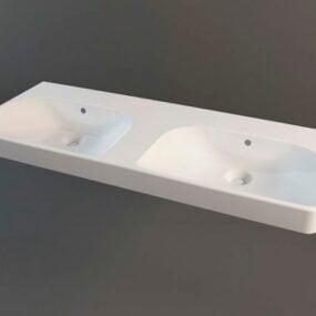 Työtaso Double Sink 3D-malli