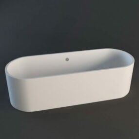 両端の浴槽3Dモデル