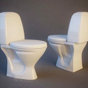مدل سه بعدی توالت فرنگی کلاسیک