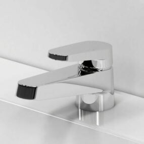 Robinet de lavabo à poignée unique modèle 3D