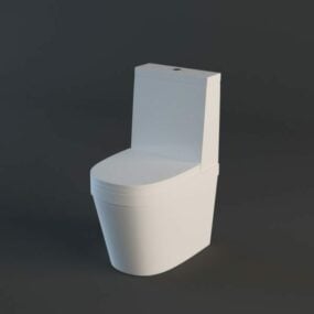 Moderne badeværelse toilet 3d model