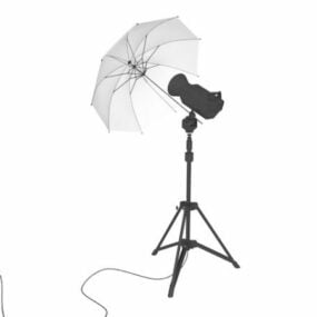 Photography Umbrella Set Up 3d model