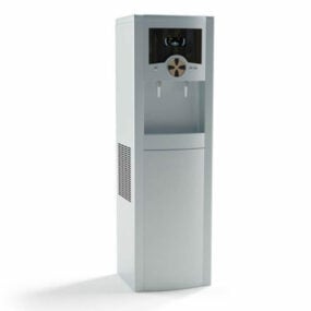 Modelo 3d de refrigerador e dispensador de água