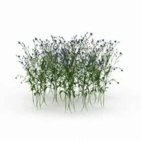 Blomstrende busker 3d-modell